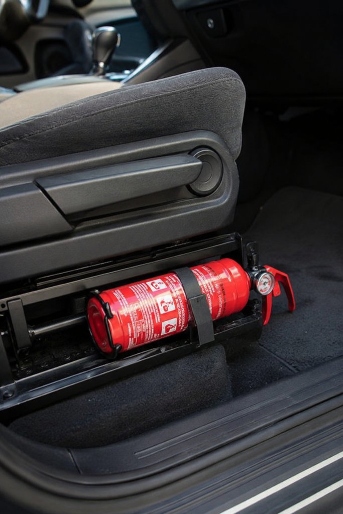Feuerlöscher im Auto