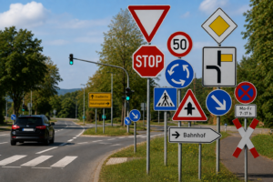 Wichtige Verkehrsregeln und Verkehrsschilder