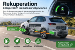 Rekuperation: So gewinnen Elektroautos und Hybride Energie beim Bremsen zurück